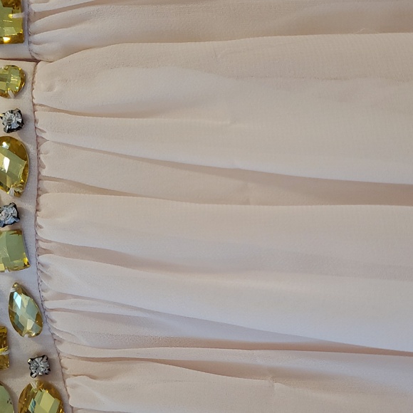 Minute Blush Chiffon Short Dress Sz. Small - Picture 5 of 8